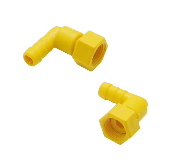 Угловой соединитель для шланга с гайкой 1/2" Lubing